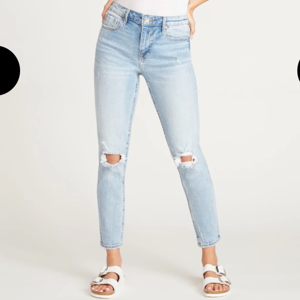 Vigoss Frankie High Rise Slim Straight Leg Jeans